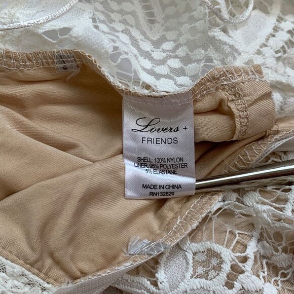 Jhene Aiko x Lovers and Friends Remember Me Top XS White Lace Crop Bralette - Picture 10 of 12